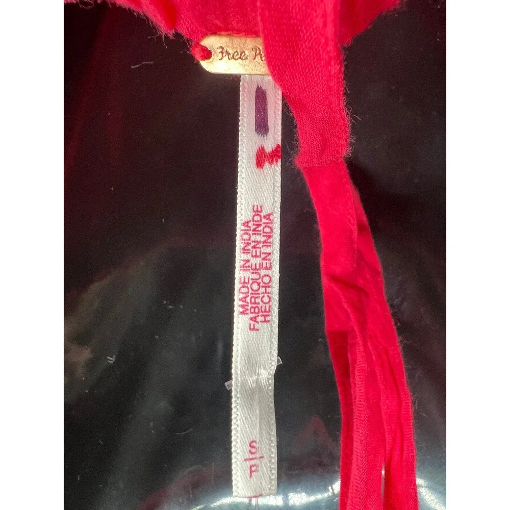 Free People Coral Pink Tiered Maxi Dress